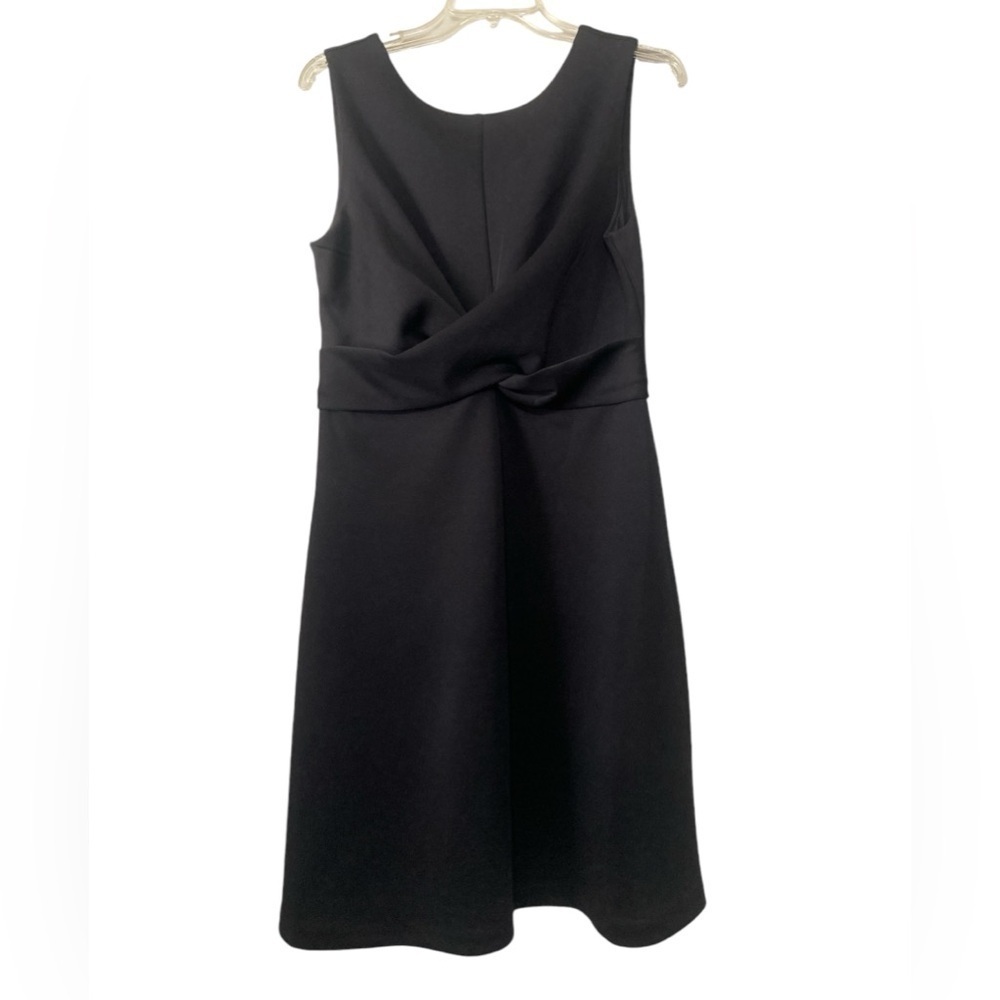 Black cocktail dress with criss cross waist size 12